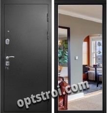Входная металлическая дверь с зеркалом модель - ДЗ-009